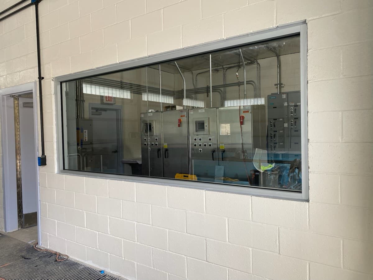 Full storefront glass system